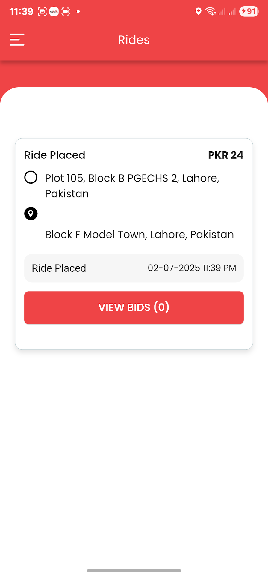 SastiSawari passenger rides list